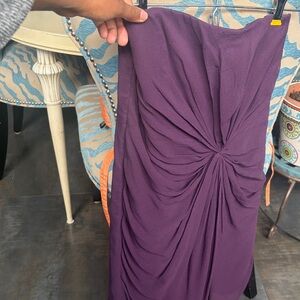 Club Monaco strapless purple short dress
